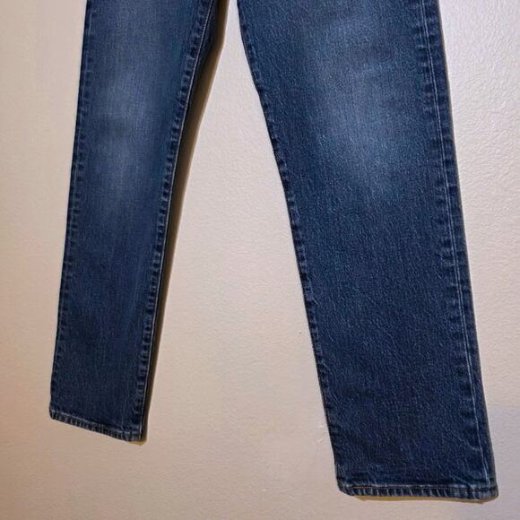 Levi's Wedgie Straight Jeans W26 L28 Medium Wash High Rise Denim Classic - Picture 3 of 9